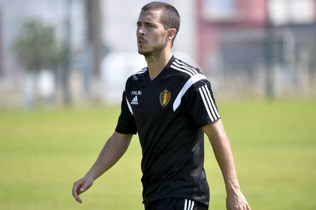 - BORDEAUX, FRANCE: Belgium s Eden Hazard pictured during a training session on the fifth day of the training camp of Belgian national soccer team The Red Devils in Bordeaux, France, Friday 05 June 2015. The Devils are preparing for a friendly game against France and a Euro 2016 qualification game against Wales. DIRKxWAEM  x04637020x