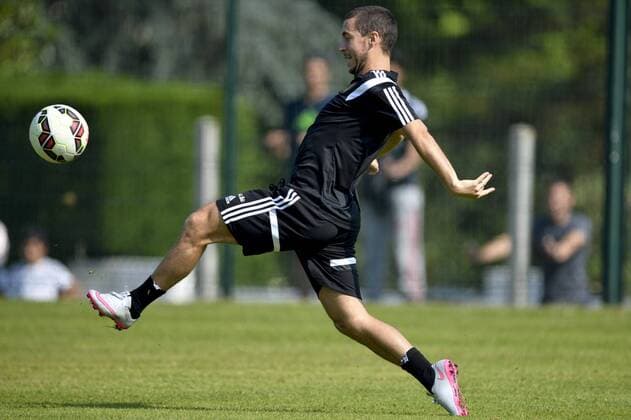- BORDEAUX, FRANCE: Belgium s Eden Hazard pictured during a training session on the fifth day of the training camp of Belgian national soccer team The Red Devils in Bordeaux, France, Friday 05 June 2015. The Devils are preparing for a friendly game against France and a Euro 2016 qualification game against Wales. DIRKxWAEM  x04637033x