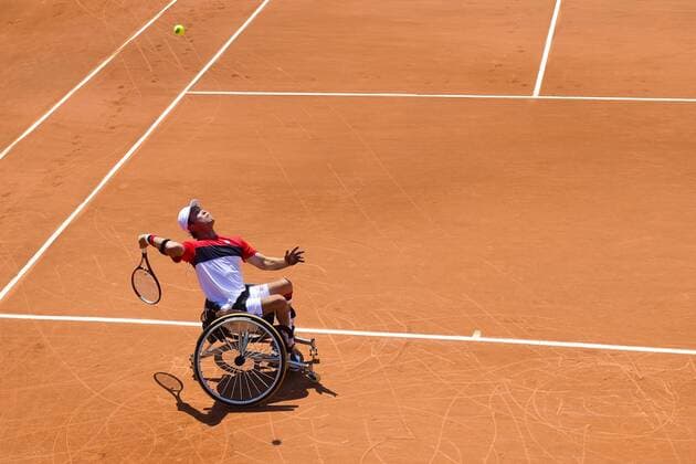 Shingo Kunieda (jpn) TENNIS : Roland Garros 2015 - French Open - Finale Fauteuil homme - Internationaux de France - 05 06 2015 