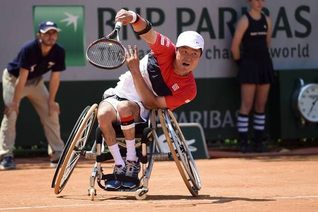 Shingo Kunieda (jpn) TENNIS : Roland Garros 2015 - French Open - Finale Fauteuil homme - Internationaux de France - 05 06 2015 