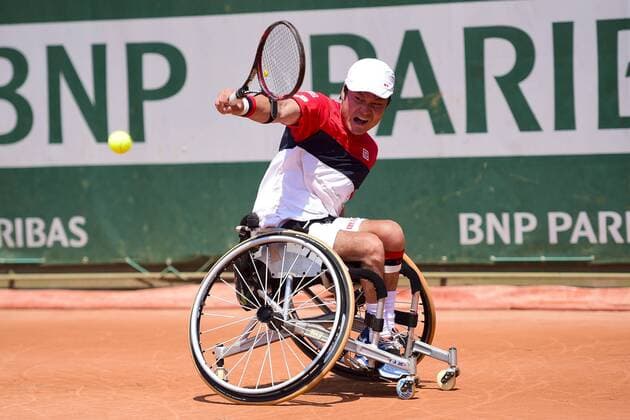 Shingo Kunieda (jpn) TENNIS : Roland Garros 2015 - French Open - Finale Fauteuil homme - Internationaux de France - 05 06 2015 