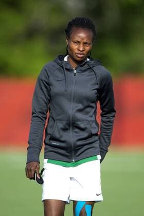 June 5, 2015 - Winnipeg - Nigerias Perpetua Nkwocha during practice session of Nigeria.. kod CS 57669 News - June 5, 2015  - ZUMAb138