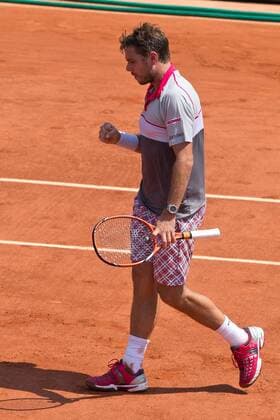 Stanislas Wawrinka (SUI) macht die Faust und jubelt,Jubel,Emotion, Tennis - French Open 2015 - Grand Slam ITF ATP Tennis Herren WTA Tennis Damen - Roland Garros - Paris - - France - 5 June 2015.