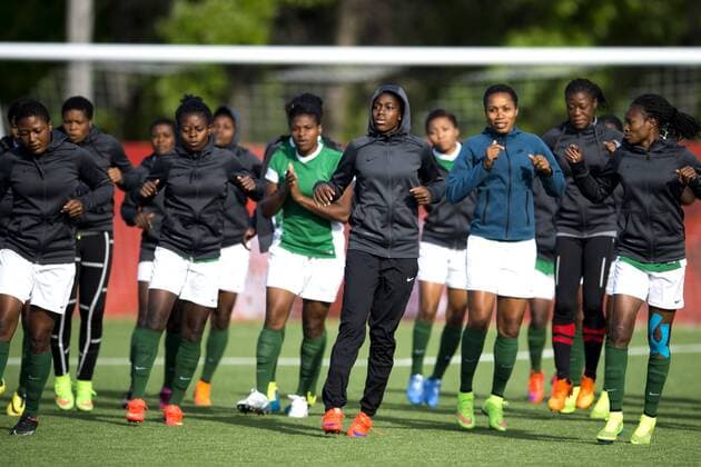 June 5, 2015 - Winnipeg - Nigerias Asisat Oshoala during practice session of Nigeria. kod CS 57669 News - June 5, 2015  - ZUMAb138