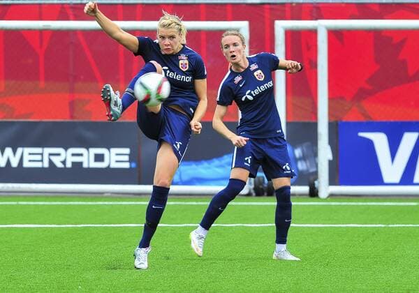 June 5, 2015 - Ottawa, Ontario, Canada - June 05, 2015: Norway forward Ada Hegerberg during the Team Norway training session at Algonquin College in Ottawa, Canada prior to the start of the FIFA 2015 Women s World Cup. Soccer: FIFA 2015 Women s World Cup - Norway Training Session. - ZUMAk120