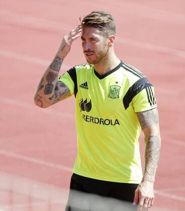 Aktuell Fußball, Nationalteam Spanien, Training Spain s national team Nationalteam training session in Las Rozas. In this picture, Sergio Ramos. xPABLOGARCIAx 