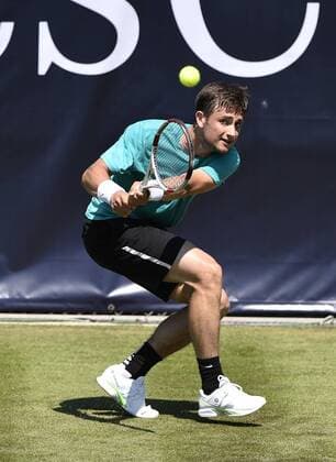 Sebastian Sachs (GER) Aktion Qualifikation 06.06.2015 Tennis Mercedes-Cup Stuttgart Weißenhof TC Weissenhof Mercedescup Mercedes Cup 06.06..-14.06.2015 Mercedes-Cup Stuttgart Weißenhof 2015