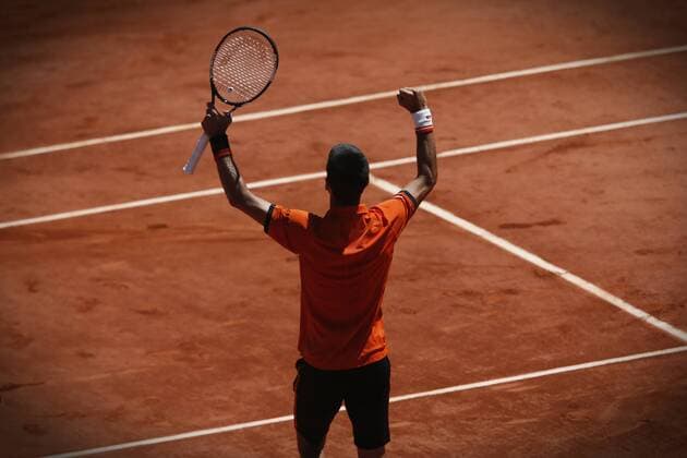 Tennis - French Open - Roland Garros, Paris, France ,6 JUNE Novak Djokovic winning his singles semifinals match at the French Open tennis tournament at the Roland Garros stadium in Paris, France, 6 June , 2015 (Photo: alfonso jimenez valero Cordon Press) 