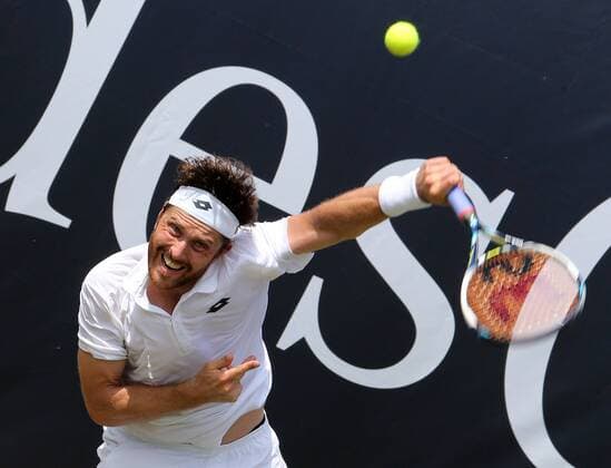 06.06.2015 ATP Tennis Herren Tour,Mercedes Cup Stuttgart , Tennis 06.06.2015,ATP Tour,Mercedes Cup Stuttgart,Tennis, Sport,im Bild: Michael Berrer (GER) ein Runde weiter