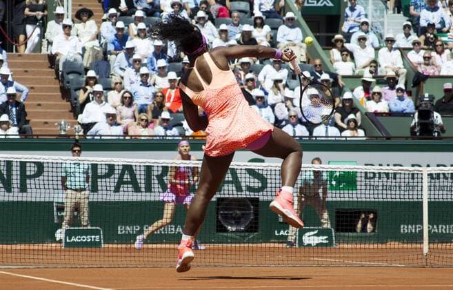 TENNIS - WTA Tennis Damen French Open 2015 PARIS,FRANCE,06.JUN.15 - TENNIS - WTA Tour, Grand Slam, Roland Garros, French Open, final. Image shows Serena Williams (USA). GEPAxpictures xMatthiasxHauer