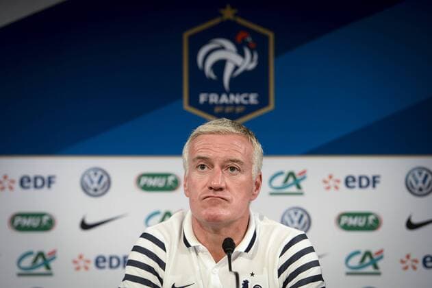 - PARIS, FRANCE: France s head coach Didier Deschamps pictured at a press conference PK Pressekonferenz in the Stade de France in Paris, ahead of the friendly game tomorrow against France, Saturday 06 June 2015. The Devils are preparing for a friendly game against France tomorrow and a Euro 2016 qualification game against Wales on Friday. DIRKxWAEM  x04637586x