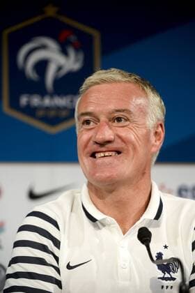 - PARIS, FRANCE: France s head coach Didier Deschamps pictured at a press conference PK Pressekonferenz in the Stade de France in Paris, ahead of the friendly game tomorrow against France, Saturday 06 June 2015. The Devils are preparing for a friendly game against France tomorrow and a Euro 2016 qualification game against Wales on Friday. DIRKxWAEM  x04637582x