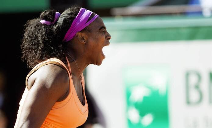 TENNIS - WTA Tennis Damen French Open 2015 PARIS,FRANCE,06.JUN.15 - TENNIS - WTA Tour, Grand Slam, Roland Garros, French Open, final. Image shows the rejoicing of Serena Williams (USA). GEPAxpictures xMatthiasxHauer