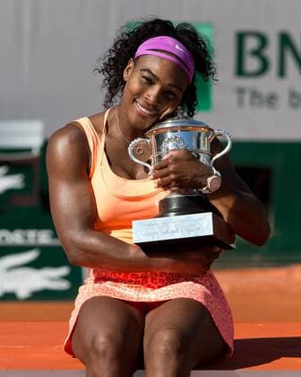 Serena Williams (USA), Finale, Siegerehrung Tennis - French Open 2015 - Grand Slam ITF ATP Tennis Herren WTA Tennis Damen - Roland Garros - Paris - - France - 6 June 2015. Juergen Hasenkopf
