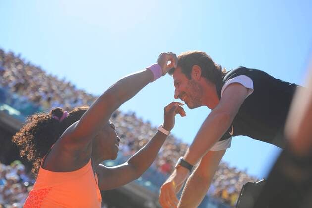 Serena Williams (USA) with Patrick Mouratoglou TENNIS : Finale Damen - French Open 2015 - Roland Garros - Paris - 06 06 2015 TennisMagazine 