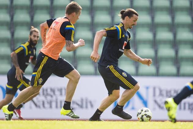 June 6, 2015 - Oslo - 150606 Zlatan Ibrahimovic - Training SWE, 6 juni 2015 Oslo.. BILDBYRAN kod DS 58538 News - June 6, 2015  - ZUMAb138