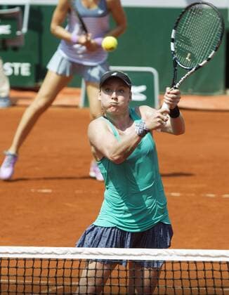 TENNIS - WTA Tennis Damen French Open 2015 PARIS,FRANCE,07.JUN.15 - TENNIS - WTA Tour, Grand Slam, Roland Garros, French Open, doubles, final. Image shows Bethanie Mattek-Sands (USA). GEPAxpictures xMatthiasxHauer