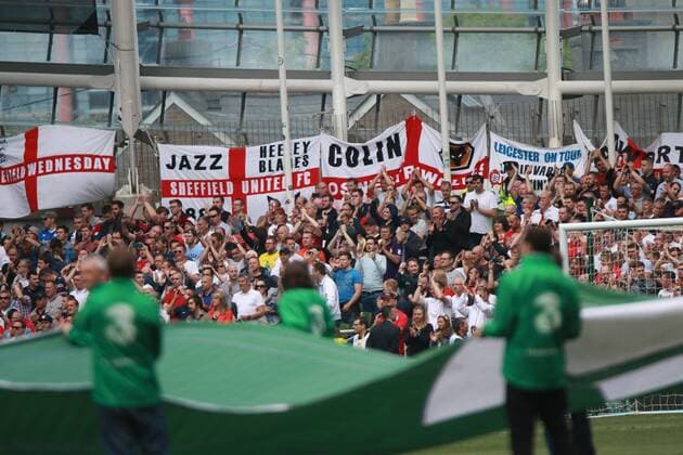 07.06.2015. Dublin, Ireland. Fans at the Friendly. Republic of Ireland versus England. 2015 International Friendly Länderspiel Republic of Ireland v England Jun 7th 