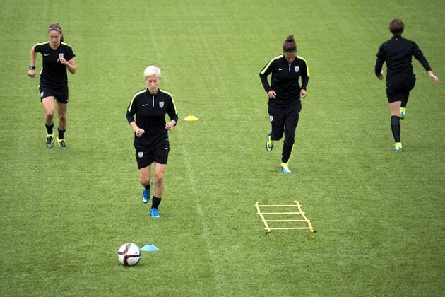 Aktuell Fußball, Damen, WM, Training und PK Nationalteam USA June 7, 2015 - Winnipeg - 150607 USA:s Megan Rapinoe - Training USA -.. BILDBYRAN kod CS 57672 News - June 7, 2015  - ZUMAb138