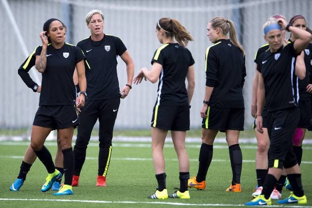 Aktuell Fußball, Damen, WM, Training und PK Nationalteam USA June 7, 2015 - Winnipeg - 150607 USA:s Abby Wambach - Training USA -.. BILDBYRAN kod CS 57672 News - June 7, 2015  - ZUMAb138