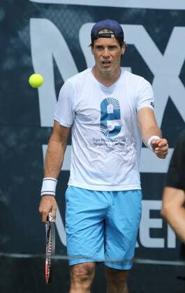 07.06.2015 ATP Tennis Herren Tour,Mercedes Cup Stuttgart , Tennis 07.06.2015,ATP Tour,Mercedes Cup Stuttgart,Tennis, Sport,im Bild: Tommy Haas trainiert