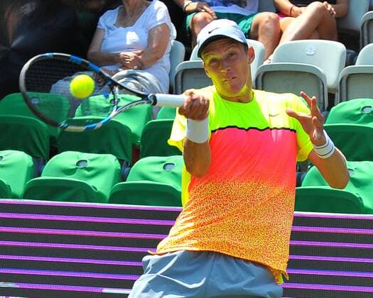 Jan CHOINSKI (GER). Deutschland, Stuttgart: Tennis, MercedesCup 2015: Qualifikation am 07.06.2015, Center Court, TC Weissenhof.