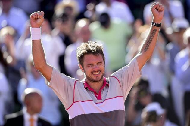 joie de Stanislas Wawrinka (sui) TENNIS : Roland Garros 2015 - Finale Homme - Internationaux de France - 07 06 2015 