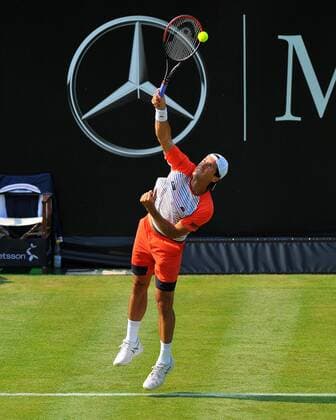 Tommy Haas (GER). Deutschland, Stuttgart: Tennis, MercedesCup 2015: Eroeffnung am 07.06.2015, Center Court, TC Weissenhof.