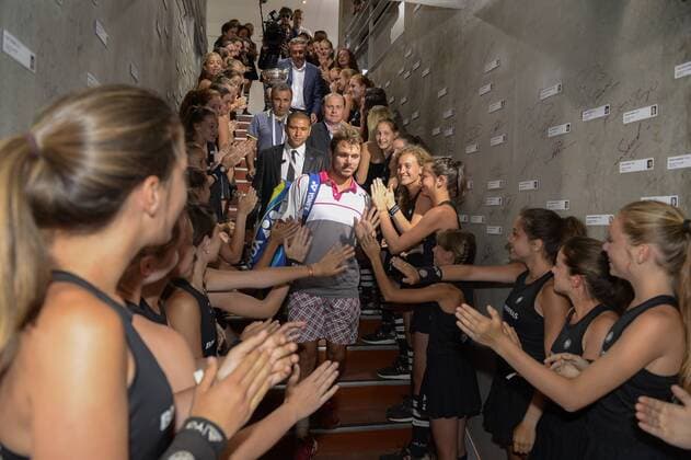 Stanislas Wawrinka TENNIS : Roland Garros 2015 - Finale Homme - Internationaux de France - 07 06 2015 Panoramic Panoramic 
