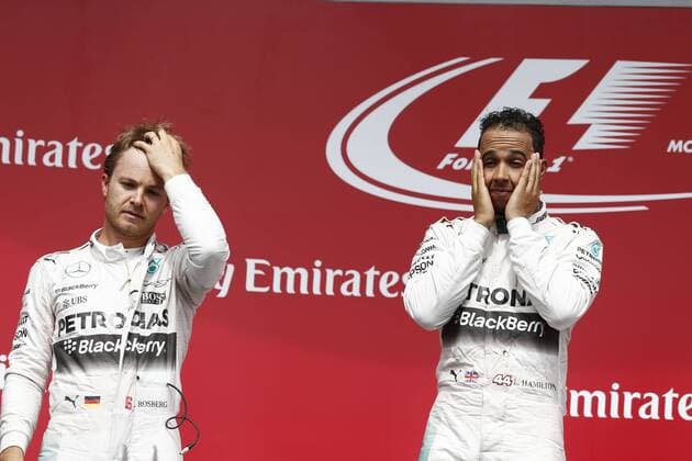 Motorsports: FIA Formula One World Championship WM Weltmeisterschaft 2015, Grand Prix of Canada, 6 Nico Rosberg (GER, Mercedes AMG Petronas Formula One Team), 44 Lewis Hamilton (GBR, Mercedes AMG Petronas Formula One Team), xHOCHxZWEIx