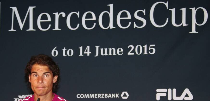 08.06.2015 Stuttgart Tennis MercedesCup 2015 ATP Tennis Herren Turnier auf dem Stuttgarter Weissenhof: PRESSEKONFERENZ mit RAFAEL NADAL
