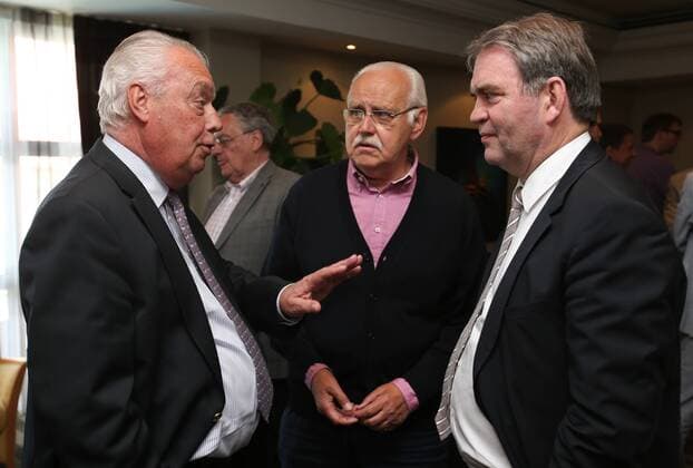 - DIEGEM, BELGIUM: Anderlecht chairman and Pro league chairman Roger Vanden Stock (L) and Pro League CEO Pierre Francois (R) pictured during the calendar presentation for the 2015-2016 season of the Jupiler Pro League, the Belgian first division soccer competition, Monday 08 June 2015 in Diegem. VIRGINIExLEFOUR  x04638349x