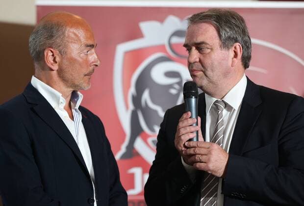 - DIEGEM, BELGIUM: Marc Delire and Pro League CEO Pierre Francois pictured during the calendar presentation for the 2015-2016 season of the Jupiler Pro League, the Belgian first division soccer competition, Monday 08 June 2015 in Diegem. VIRGINIExLEFOUR  x04638380x