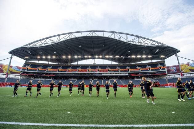 Aktuell Fußball, Damen, WM, Training Nationalteam Schweden June 7, 2015 - Winnipeg - 150607 - Training Schweden.. BILDBYRAN kod CS 57673 News - June 7, 2015  - ZUMAb138