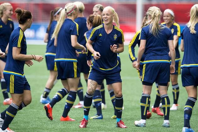 Aktuell Fußball, Damen, WM, Training Nationalteam Schweden June 7, 2015 - Winnipeg - 150607 Schwedens Caroline Seger - Training Schweden.. BILDBYRAN kod CS 57673 News - June 7, 2015  - ZUMAb138