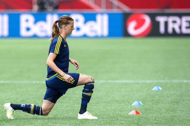 Aktuell Fußball, Damen, WM, Training Nationalteam Schweden June 7, 2015 - Winnipeg - 150607 Schwedens Lotta Schelin - Training Schweden.. BILDBYRAN kod CS 57673 News - June 7, 2015  - ZUMAb138