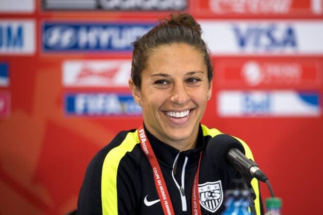Aktuell Fußball, Damen, WM, Training und PK Nationalteam USA June 8, 2015 - Winnipeg - 150608 USA:s Carli Lloyd - PK USA. BILDBYRAN kod CS 57675 News - June 8, 2015  - ZUMAb138