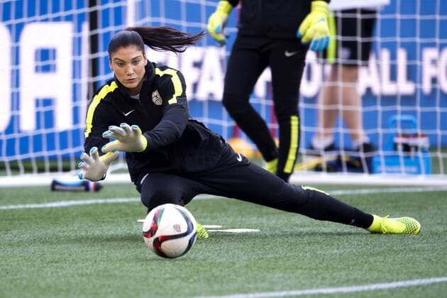 Aktuell Fußball, Damen, WM, Training und PK Nationalteam USA June 8, 2015 - Winnipeg - 150608 USA:s Hope Solo - Training USA. BILDBYRAN kod CS 57675 News - June 8, 2015  - ZUMAb138