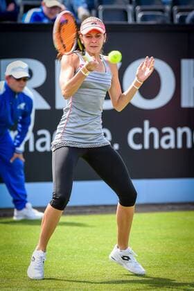 - ROSMALEN, NETHERLANDS: Romanian Andreea Mitu pictured at her first round game match against Australian Coco Vandeweghe at the Topshelf Open ATP Tennis Herren - WTA Tennis Damen tennis tournament in Rosmalen, the Netherlands, Monday 08 June 2015. LUCxCLAESSEN  x04638547x