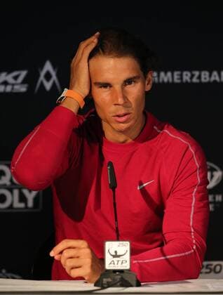 08.06.2015 ATP Tennis Herren Tour,Mercedes Cup Stuttgart , Tennis 08.06.2015,ATP Tour,Mercedes Cup Stuttgart,Tennis, Sport,im Bild: PK bei Mercedes Cup 2015 mit Rafael Nadal