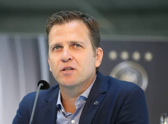 Köln, Fussball, DFB; Deutschland vs USA, Pressekonferenz, 08.06.2015, Köln, Mercedes Benz Center Köln, Oliver Bierhoff