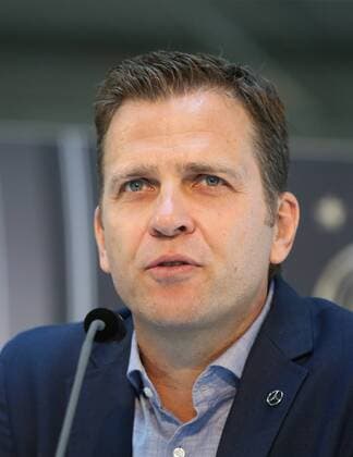 Köln, Fussball, DFB; Deutschland vs USA, Pressekonferenz, 08.06.2015, Köln, Mercedes Benz Center Köln, Oliver Bierhoff