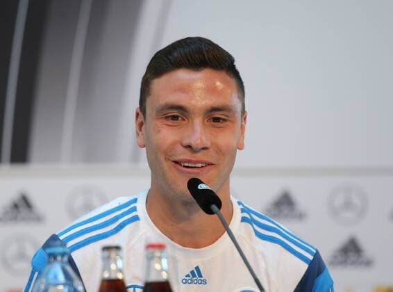 Köln, Fussball, DFB; Deutschland vs USA, Pressekonferenz, 08.06.2015, Köln, Mercedes Benz Center Köln, Jonas Hector, Deutschland