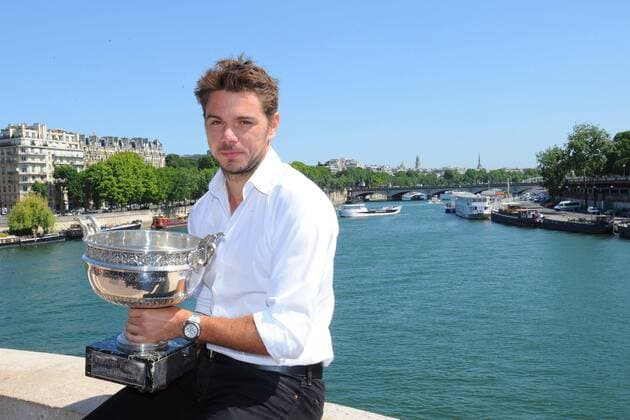 Shooting Stanislas Wawrinka (Sui) at the eiffel tower TENNIS : Tournoi de Roland Garros 2015 - 08 06 2015 TennisMagazine