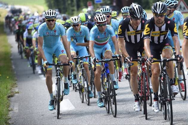BOOM Lars of Astana Pro Team - NIBALI Vincenzo of Astana Pro Team CYCLISME : Dauphine Libere - Etape 2 - Villars Les Dombes Le Bourget Du Lac - 08 06 2015 PhotoNews Panoramic 