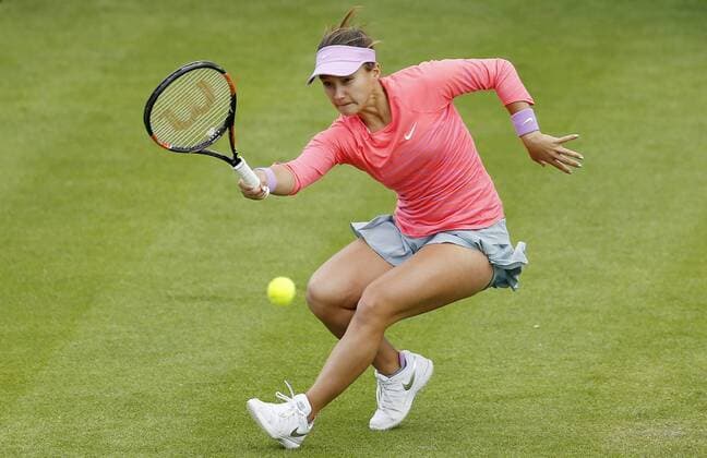 USA s Lauren Davis in action TENNIS : Open Aegon - Nottingham - 08 06 2015 ActionImages Panoramic 