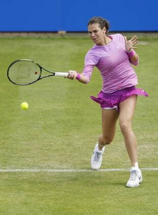 Croatia s Ajla Tomljanovic in action TENNIS : Open Aegon - Nottingham - 08 06 2015 ActionImages Panoramic 