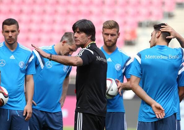 Aktuell Fußball, DFB, Training Nationalmannschaft Deutschland in Köln Köln, Fussball, DFB; Deutschland vs USA, MNational Mannschaft Training, 08.06.2015, Rheinenergiestadion Köln, Joachim Löw Trainer, Deutschland