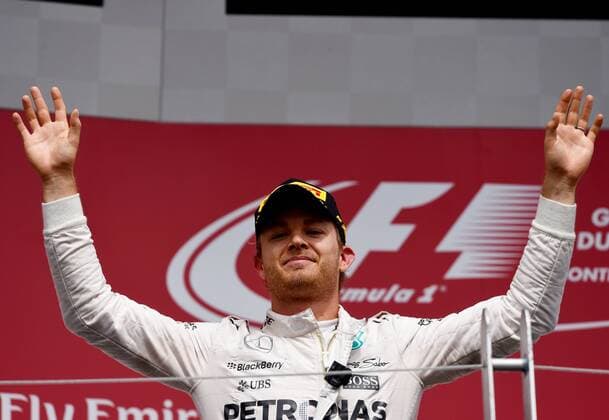 ROSBERG Nico F1 Team Mercedes AMG bei der Siegeehrung FIA Grosser Preis von Kanada 2015 in Montreal am 07. Juni 2015 in Montreal 