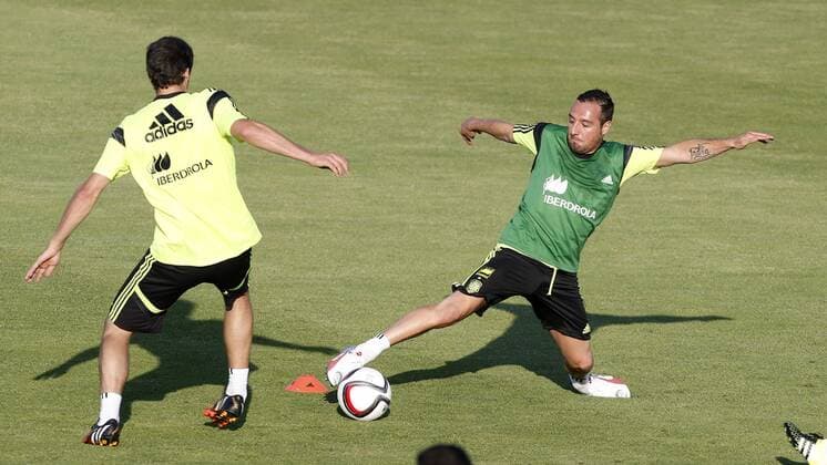 Aktuell Fußball, Training Nationalteam Spanien Spanish national team Nationalteam training session. In this picture, Cazorla. xJOSExA.xGARCIAx 